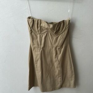 Worn once! House of CB khaki mini dress